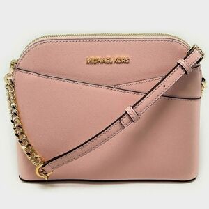 Michael Kors Pink Crossbody Bag with Gold Chain